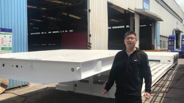 Hydraulic detachable gooseneck  low boy trailer