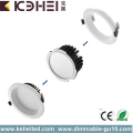 12W 4 Inch Downlight Dimmable Putih Silver Hitam