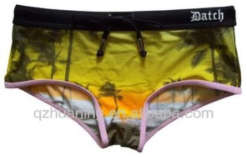 Digital Sublimation Print Sexy Men's Swimming Briefs