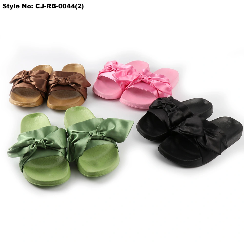 Customized Bow Tie Upper Design Women Filp Flops Slipper