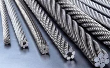 Galvanized steel wire ropes