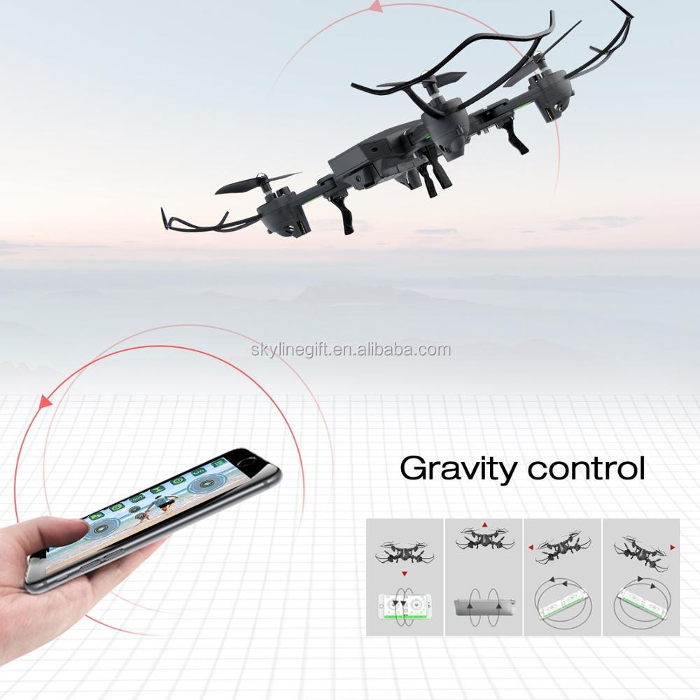 Wifi FPV Quadcopter Drone 8807W Foldable Selfie Mini Heli copter with 0.3MP HD Camera Height Hold Mode VS XS809W Dron