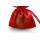 Chinese style red satin drawstring bag pouch