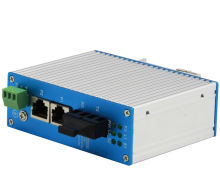 Single Mode Fiber Industrial Media Converter With 10 / 100 Mbit/s Interface Speed Rate