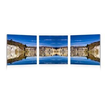 Landscape Painting Inverted Image in Water