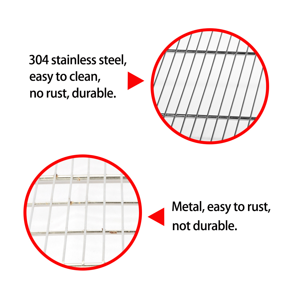 Stainless Steel BBQ Wire Mesh Barbecue Grill Grate