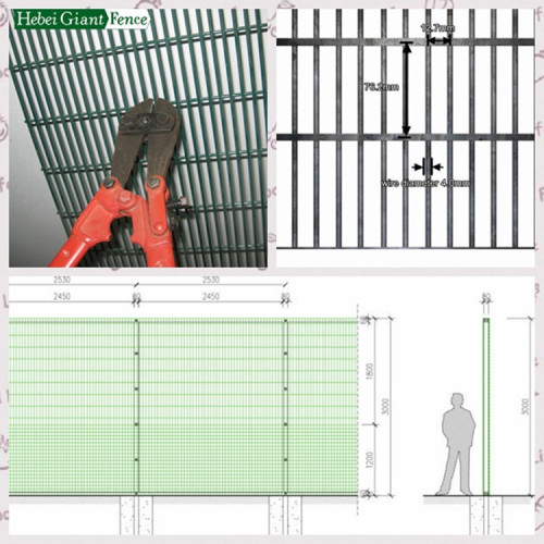 Hoge kwaliteit 358 Security Fence Prison Mesh