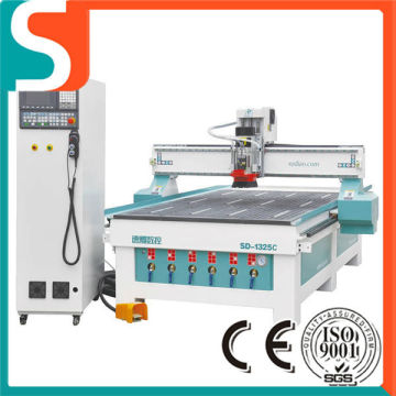 Linear ATC chinese cnc engraving machine SD1325 with YASKAWA servo Vacuum suction HSD Spindle