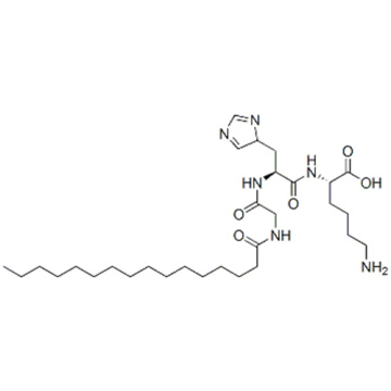 L-Lysine, N- (1-oxohexadécyl) glycyl-L-histidyl- CAS 147732-56-7