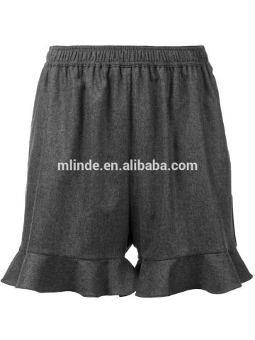 Hot Sales Women Sexy Cycling Ruffled Hem Shorts with Elasticated Waistband Shorts Pants Wholesale Custom Made in China