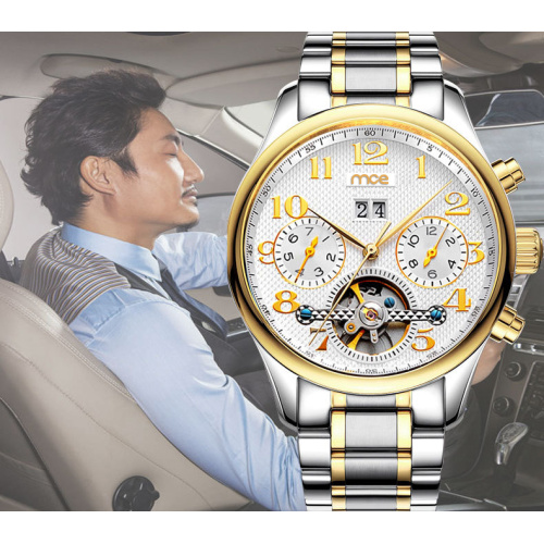 custom superior fashion alarm chronograph automatic watch