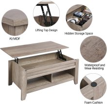 Lift Top Coffee Table with Hidden Storage Compartment