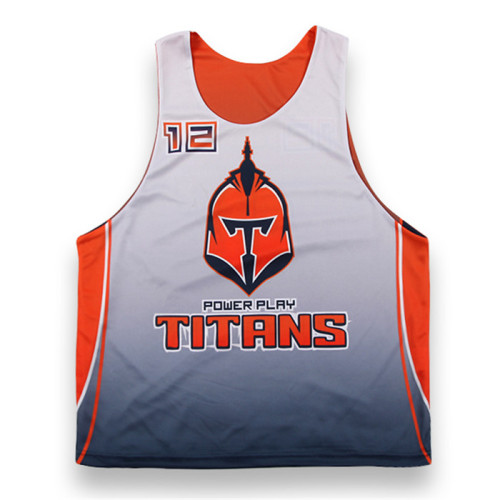 Tutto stampato a buon mercato reversibile Lacrosse Jersey