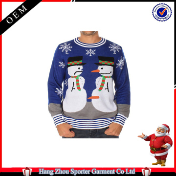 16FZCS46 new snowman adult christmas sweater custom christmas sweater