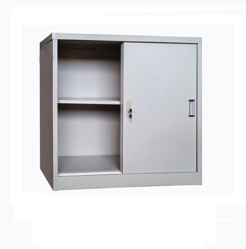 Grey Sliding Door Office Storage Cupboard