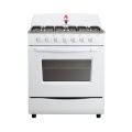 White Color FreeStanding 6-Burners Gas Oven