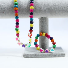 Набор мягкого керамического ожерелья из дерева