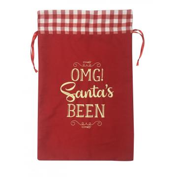 Large Santa Sacks with Drawstring Christmas Bag