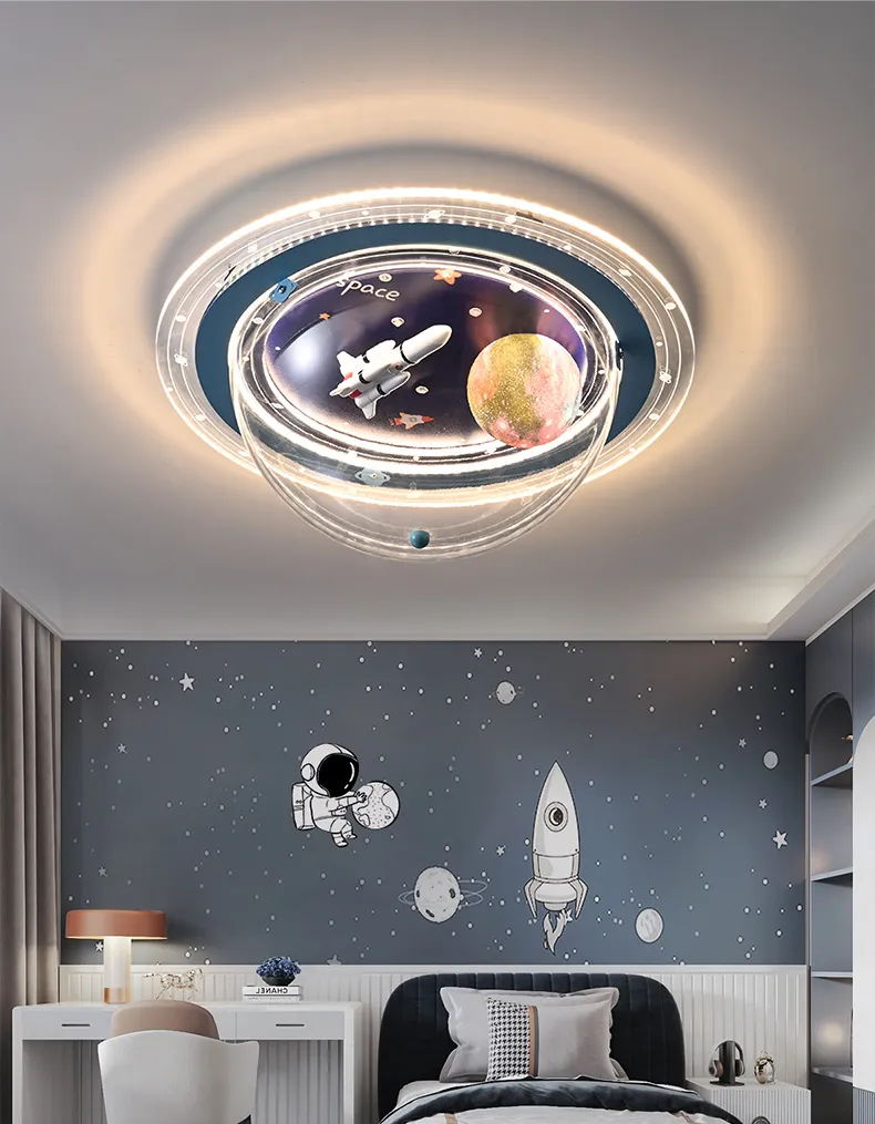 Unique Space Rocket Ceiling Light for Boys′ Bedrooms