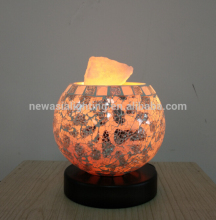 Himalayan salt lamps with mosaic glass decoration table lamp,rock salt lamp natural salt for health