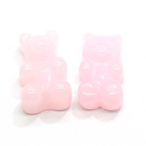 Hottest Gummy Bear Resina Cabochon Perline Figurine di animali Flatback Miniatura per gioielli Accessori Portachiavi Ornamento