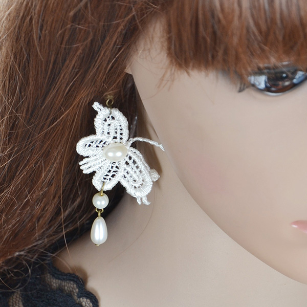 Lace Long Earrings Wholesale