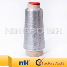 Pure silver metallic thread