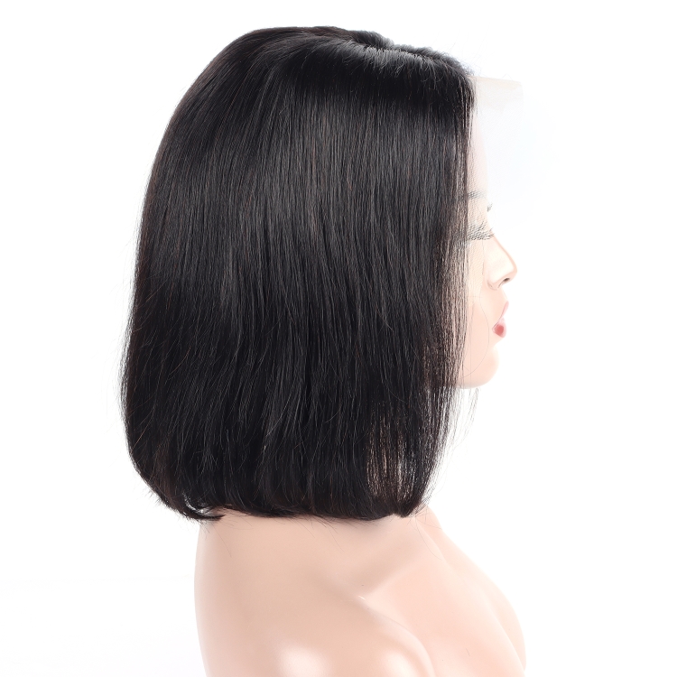 13*4 4*4 13*1 T lace bob wig silky Virgin Cuticle Aligned Brazilian natural color Human Hair wig wholesale price for black woman