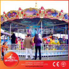 Joyful! luxury outdoor amusement rides kids carousel for sale