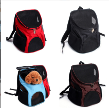 Pet backpack go out portable breathable mesh Oxford