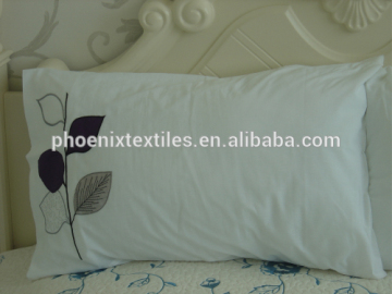 100% cotton hotel pillowcase embroidery design