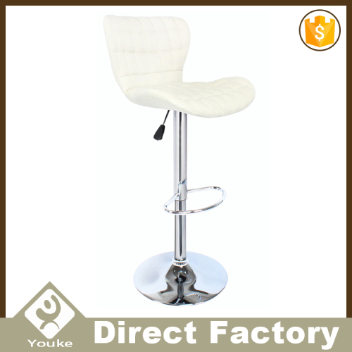 Literary High Bar Stools Fabric Metal Bar Chairs For Sale