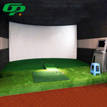 Custom Indoor Golf Simulator with Impact Display