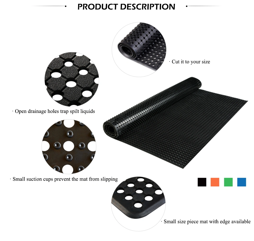 Factory Custom Rubber Truck Bed Ute Rubber Mat with Holes