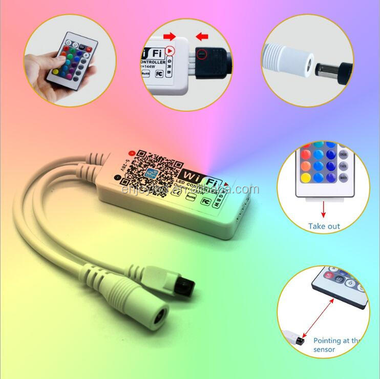 5m 10m 15m 20m 5050 2835 RGB Flexible Ribbon DC 12V smart led strip wifi