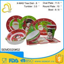wholesale custom unique design cheap christmas dinnerware