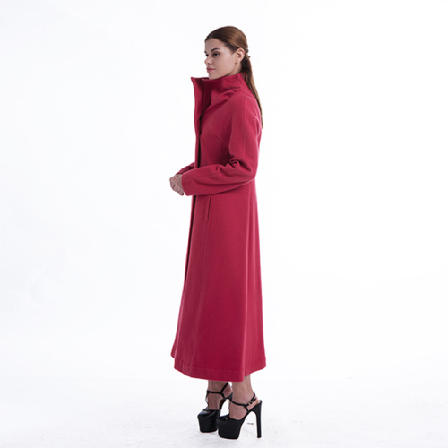 Cappotto invernale in cashmere rosso di nuovo stile