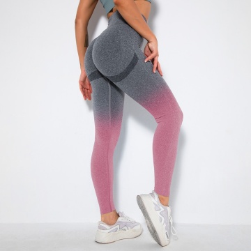 leggings da palestra senza cuciture a vita alta