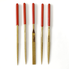 5pcs Titanium Plating Grinding File Electroplated Diamond Needle/Diamond Saw File