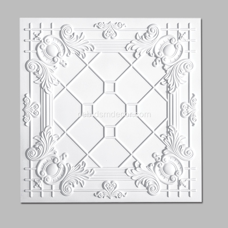 61x61cm Polyurethane Ceiling Tile para sa Interior Dekorasyon
