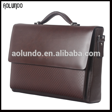 Classical design mens leather wholesale briefcase