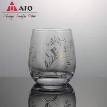 Lovely Glass Hand Painted Wine Water Glass Cup
