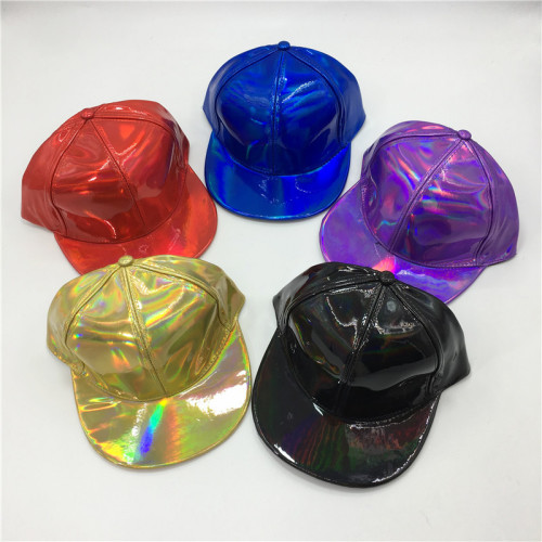 Candy Baseball Cap Baseball Cap aus PU-Laserleder