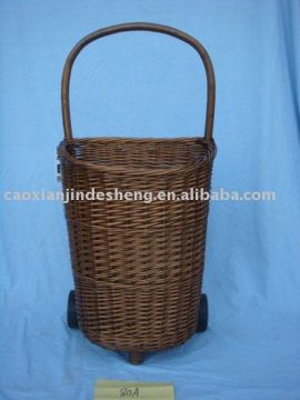 sell dark brown willow trolley