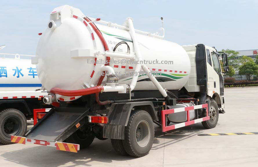 العلامة التجارية الجديدة FAW J6 10m³ شاحنة مياه الصرف الصحي