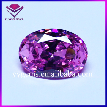 Wholesale Amethyst Zircon Stone Oval Shape Synthetic CZ Gems