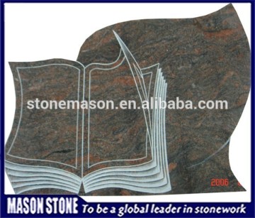 Cheap Blank Book Shaped Granite Tombstones