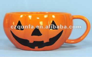 Halloween theme pumpkin ceramic tableware set