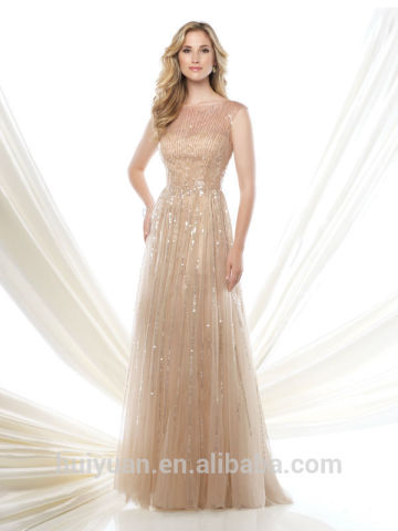 new fashion cap sleeve beaded bling formal evening gowns