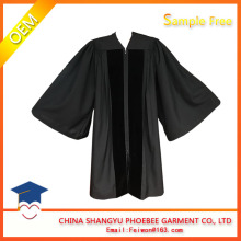 US style Phd graduation gown black gown